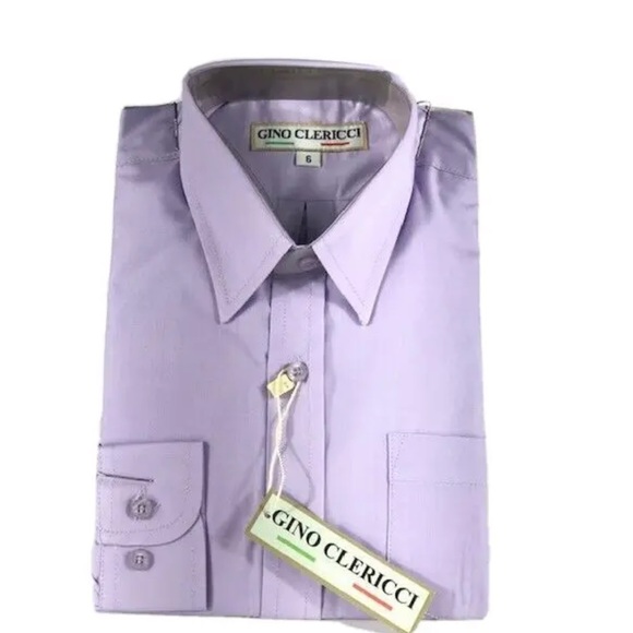 Gino Clericci Shirts & Tops Gino Clericci Boys Lavender Dress Shirt